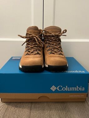 Columbia womens Newton Ridge Plus Waterproof Amped Elk/Dark Stone